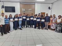 Sessão de Posse dos Vereadores Estudantes para o mandato de 2024.